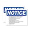 Signmission End Of Week Shutdown Flammable Material OSHA Notice Sign, Vinyl Decal, 10in W x 7in L, 2PK OS-2PACK-NS-D-710-L-12039 - alternate 1